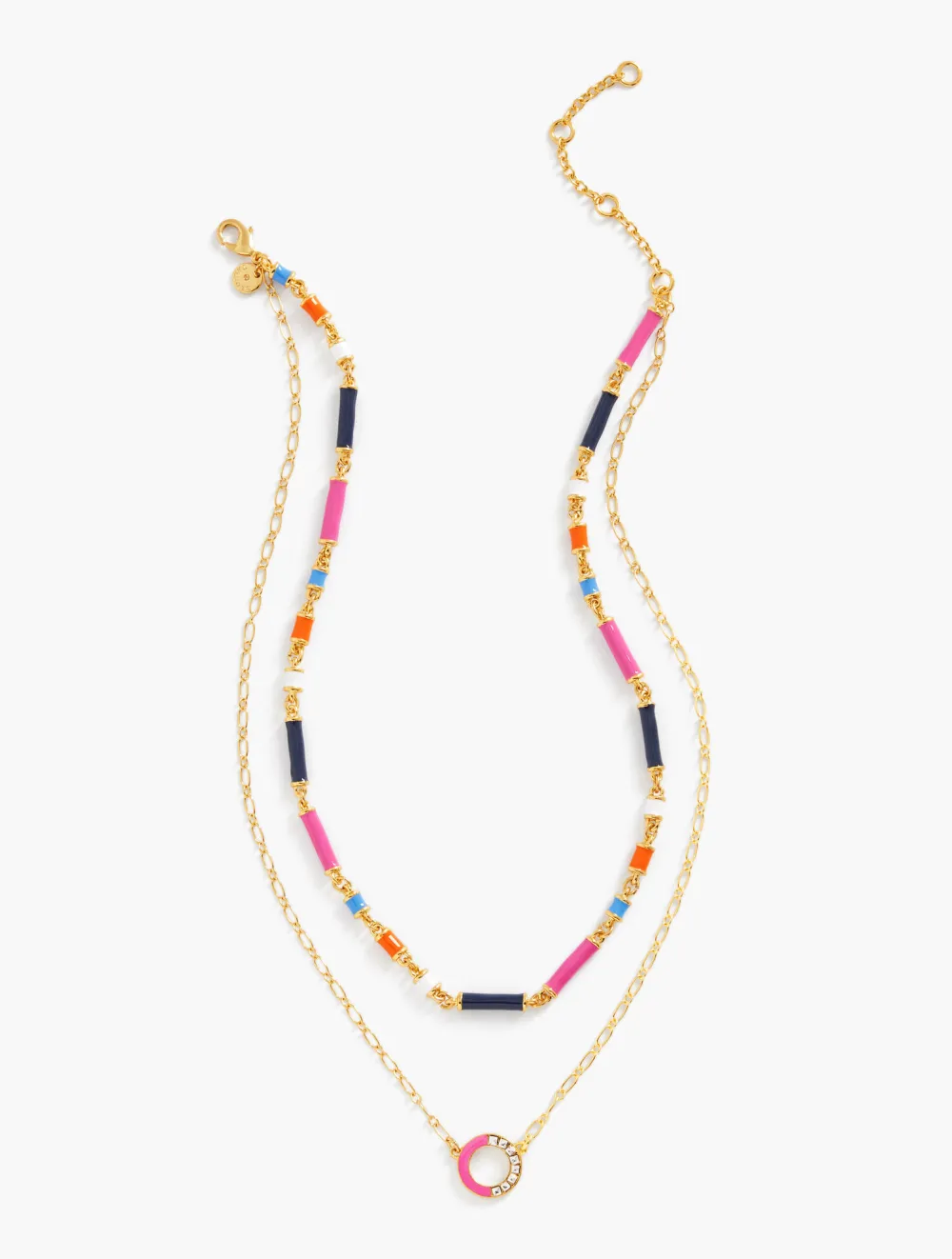 Layered Enamel Necklace