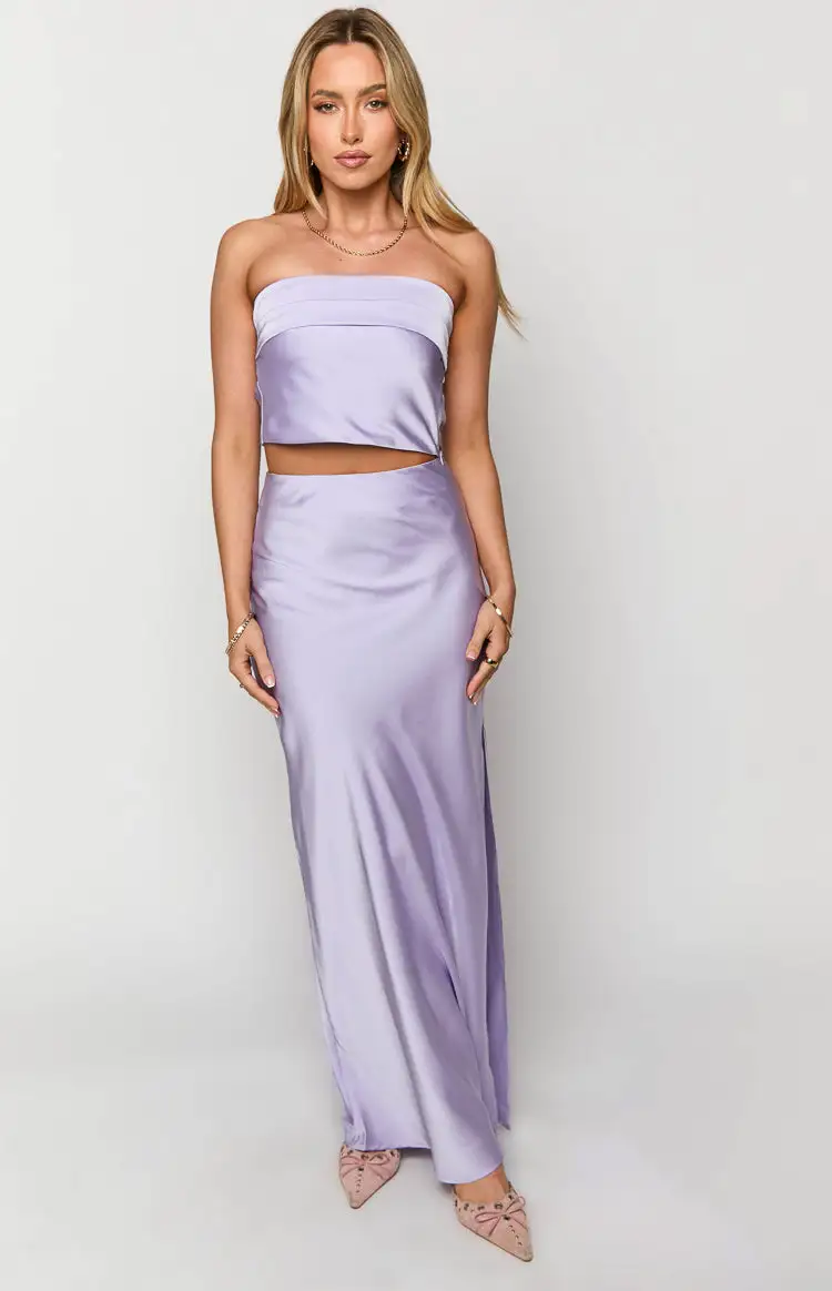 Genevieve Lilac Maxi Skirt