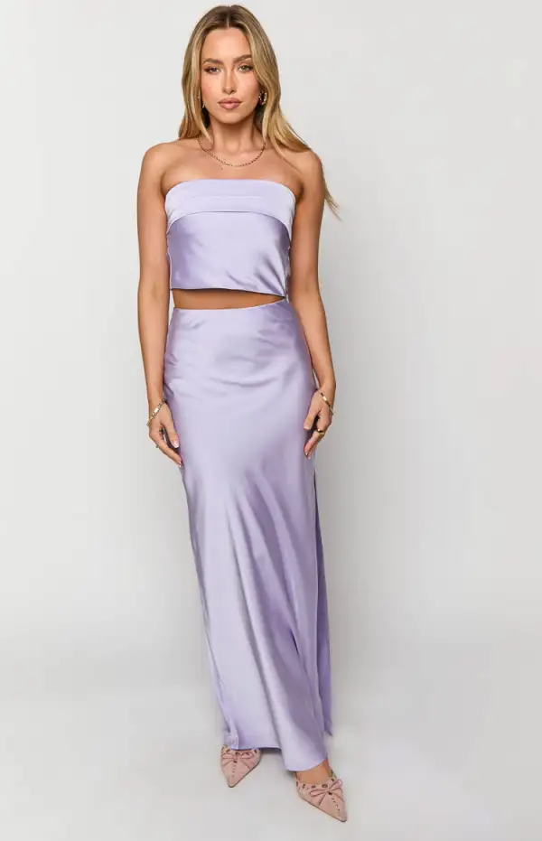 Genevieve Lilac Maxi Skirt