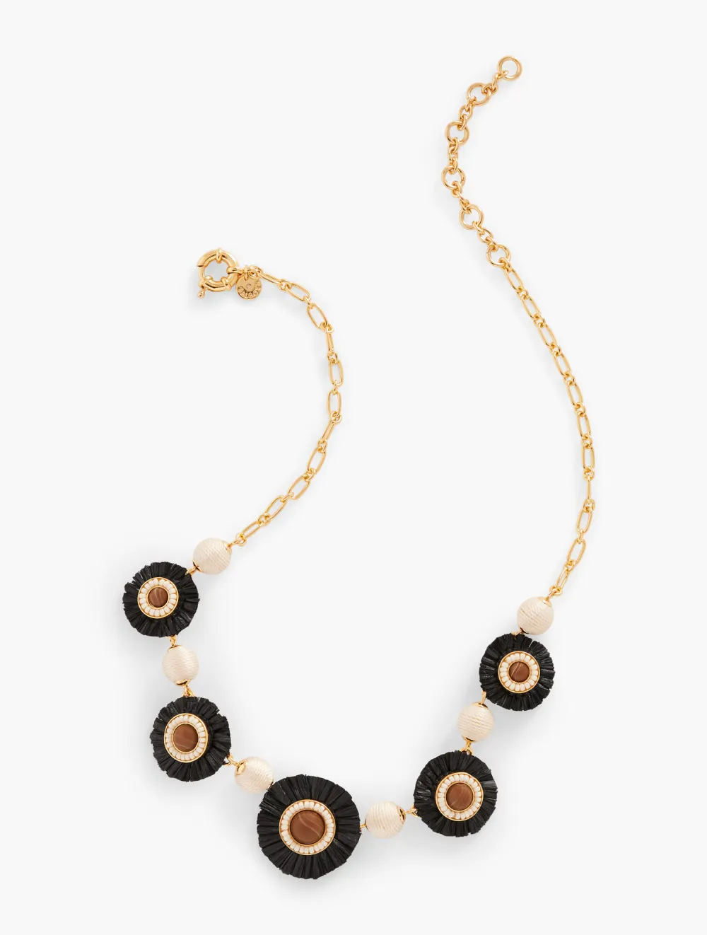 Raffia Burst Statement Necklace