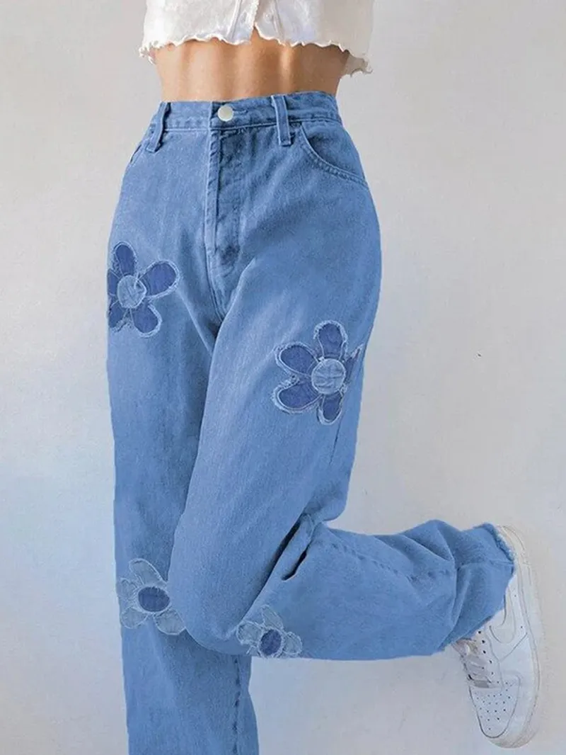 Blue denim pants