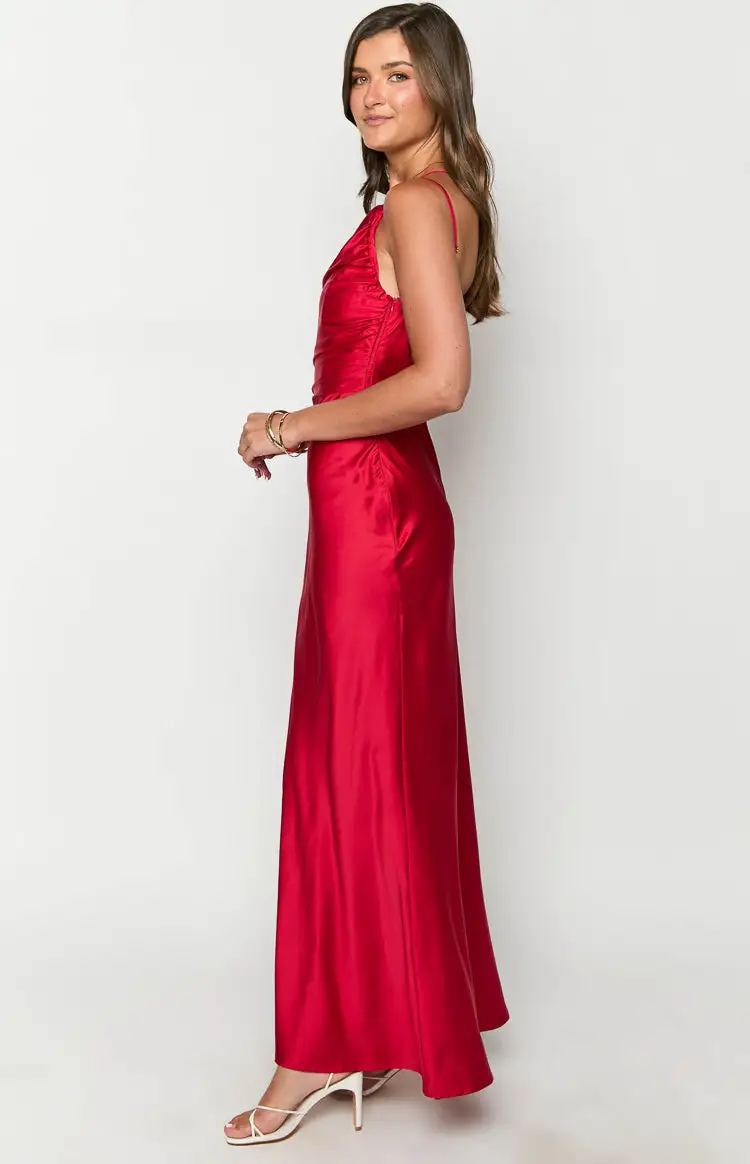 Tina Red Formal Maxi Dress