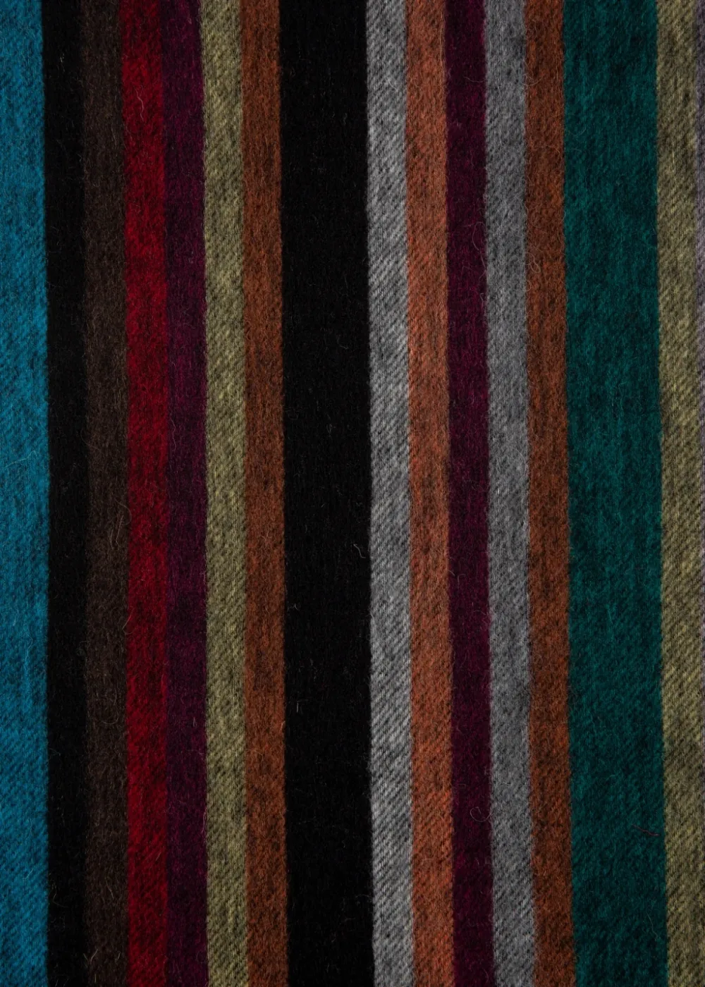 Striped cashmere blend scarf