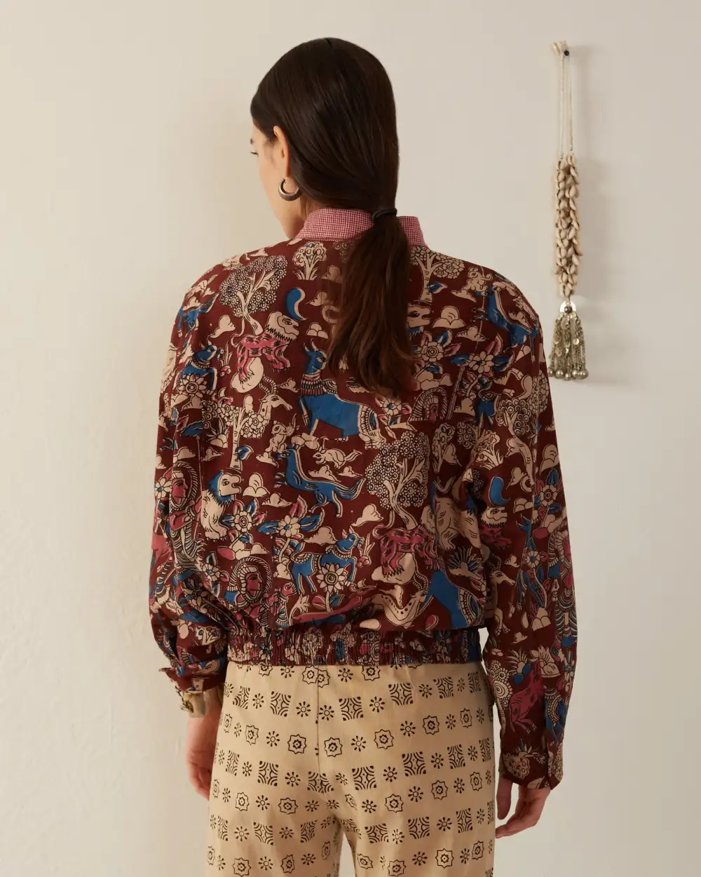 Lucky Coffee Kalamkari Jacket