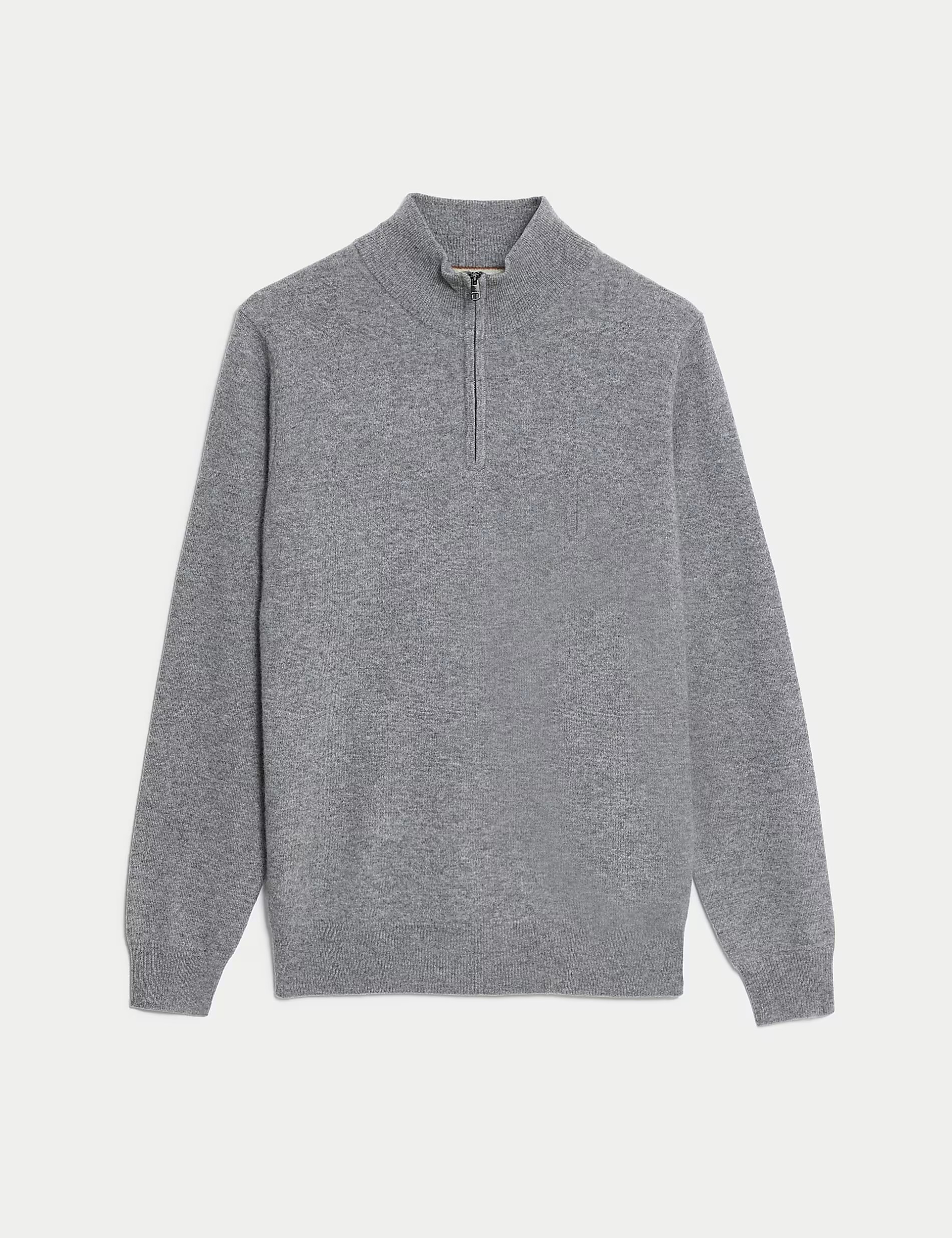 Pure Cashmere Half Zip Jumper