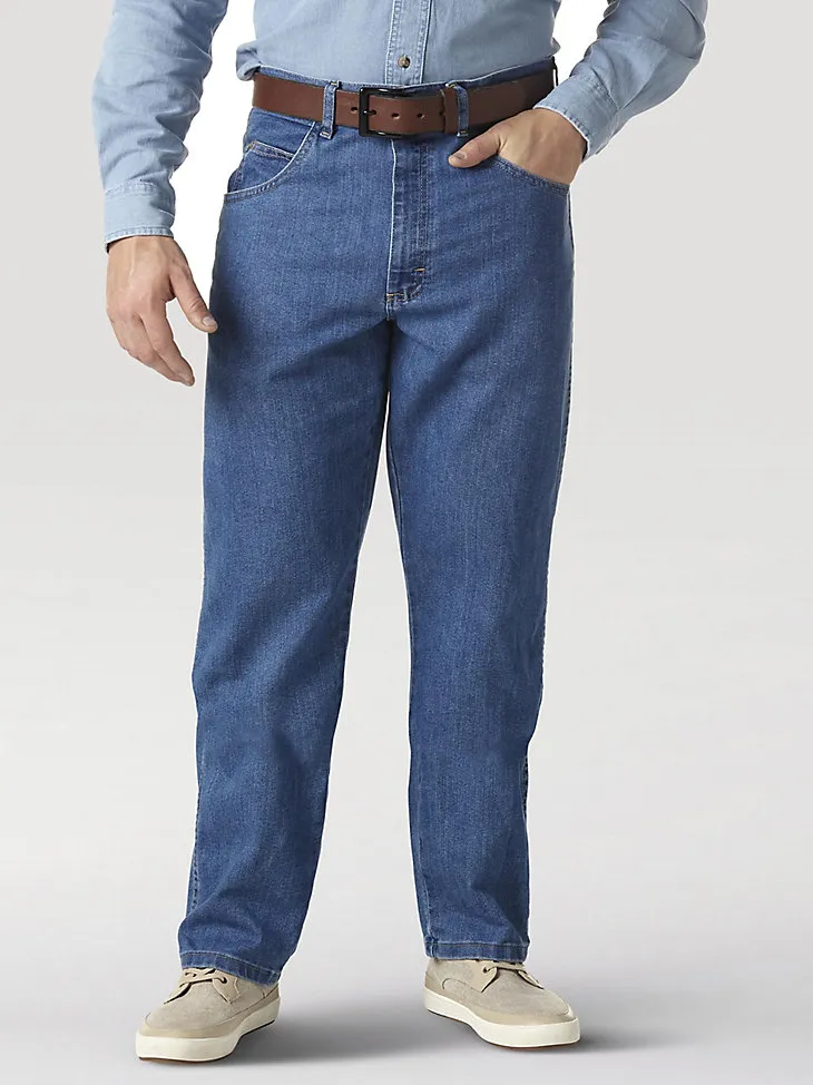 WRANGLER RUGGED WEAR® RELAXED STRETCH FLEX DENIM JEAN - STONEWASHED IN STONEWASHED