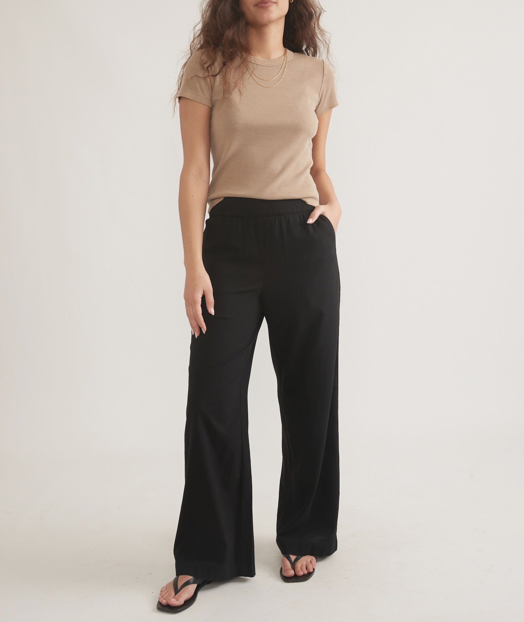 Black Hemp Trouser