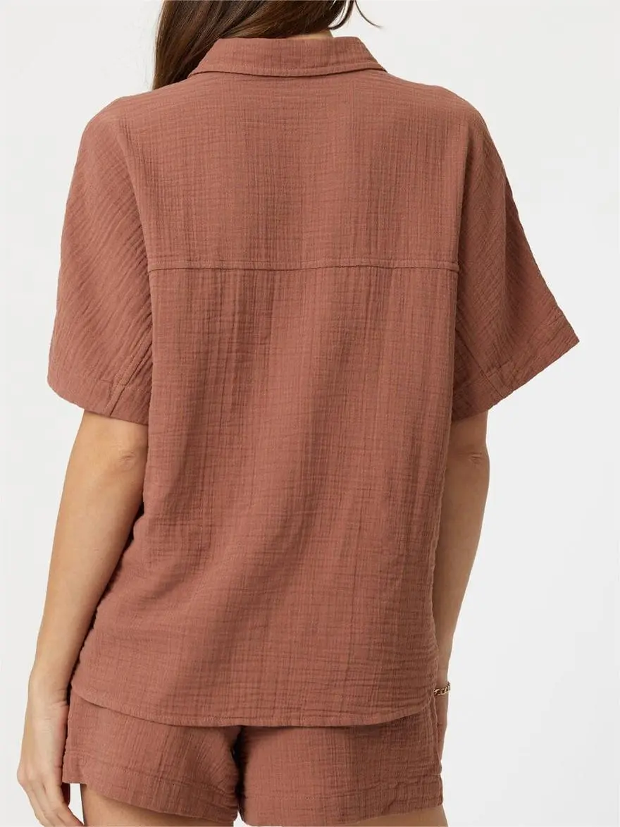 Gauze Short Sleeve Shirt