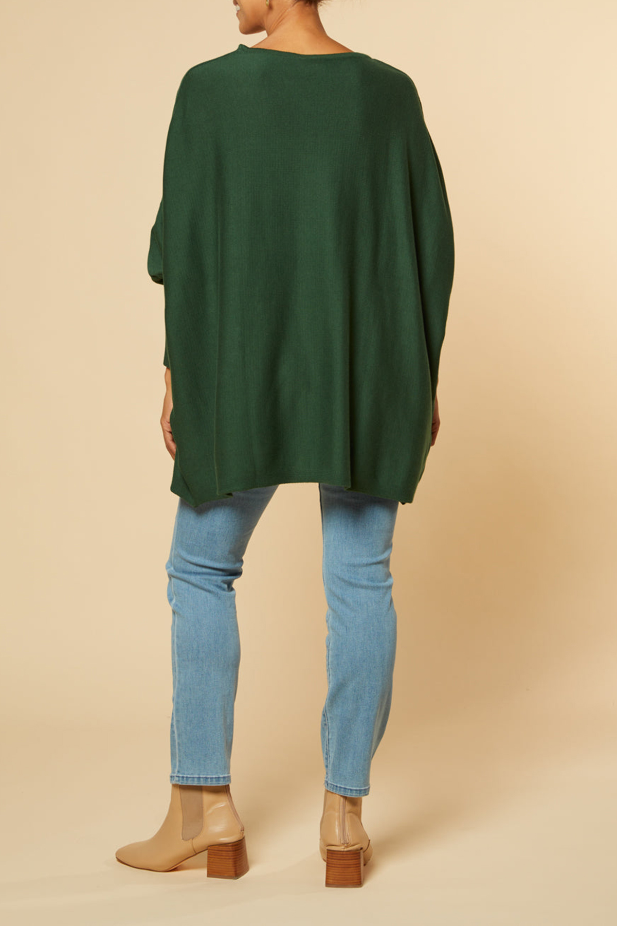 Mia Oversized Jumper In Forest