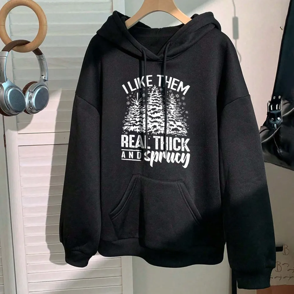 ilike them real thick Women's hoodie