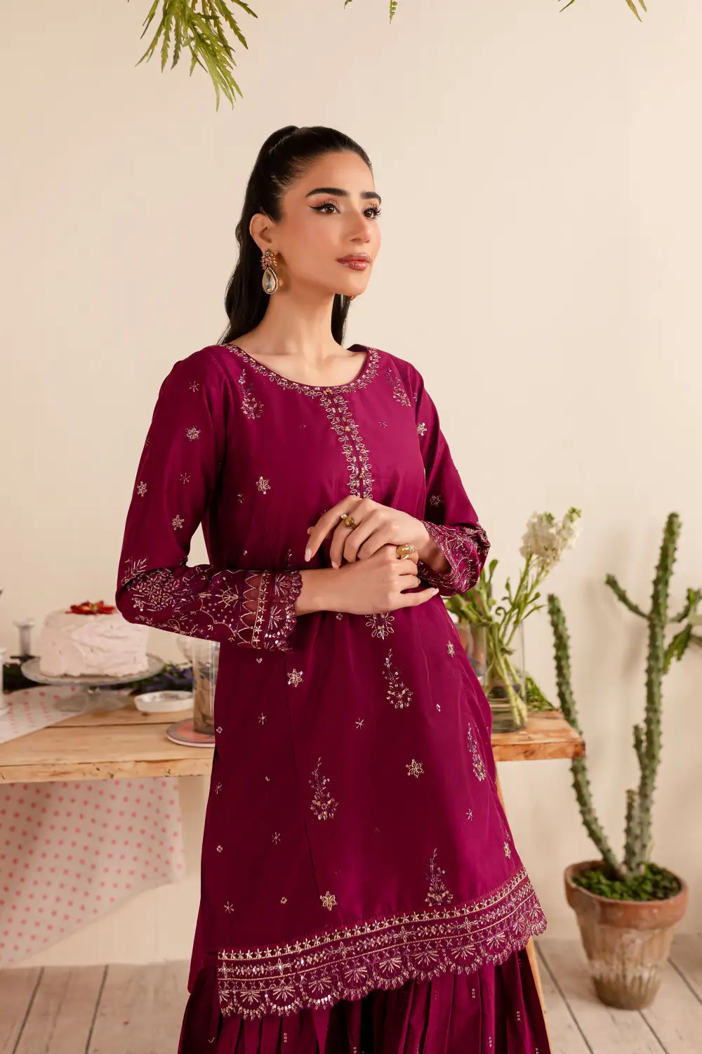 Elwood 2Pc - Embroidered Lawn Dress