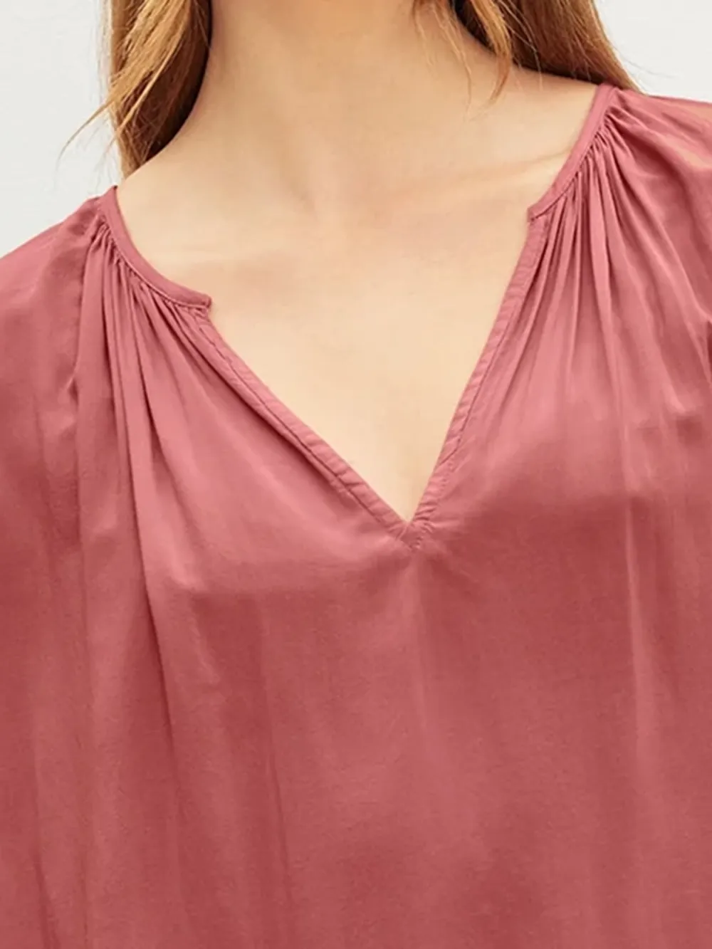 Calissa Split Neck Blouse