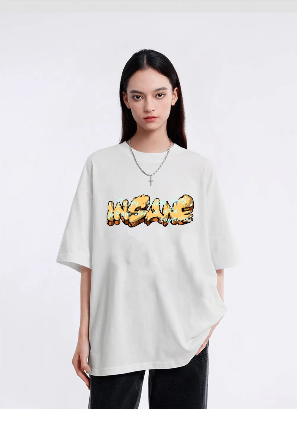 Women's letter printed T-shirt