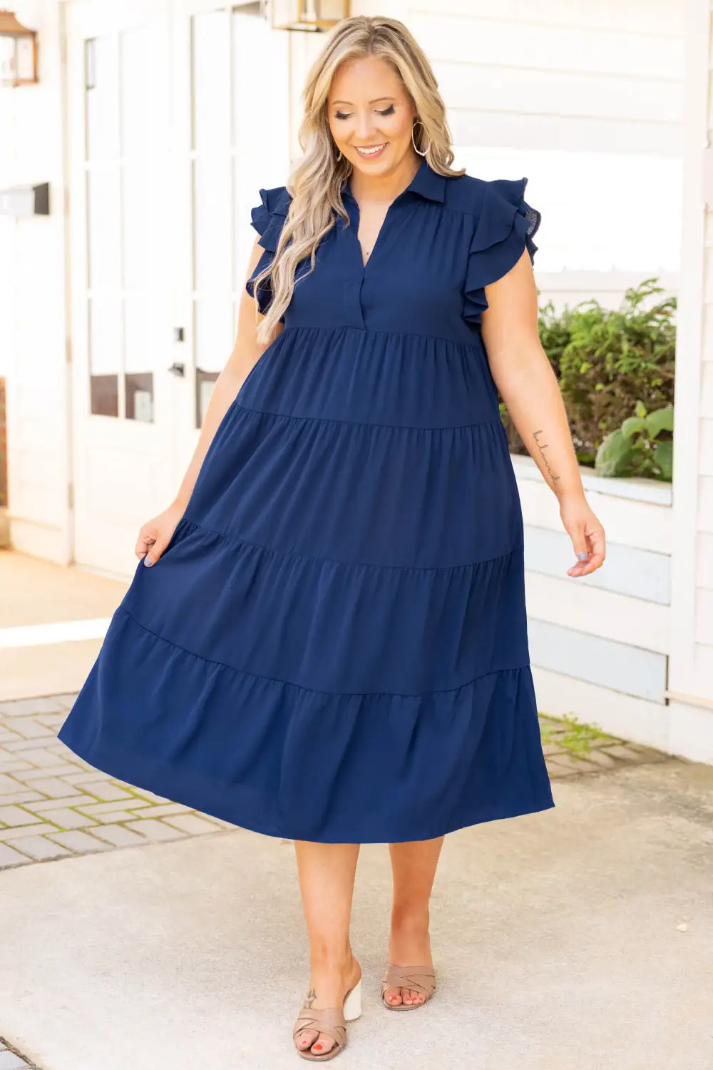 Play Time Dress, Navy