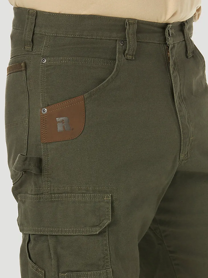 WRANGLER® RIGGS WORKWEAR® STRETCH RANGER CARGO SHORT IN DARK KHAKI