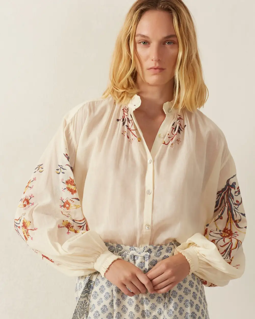 Poet Sun Lily Valley Blouse