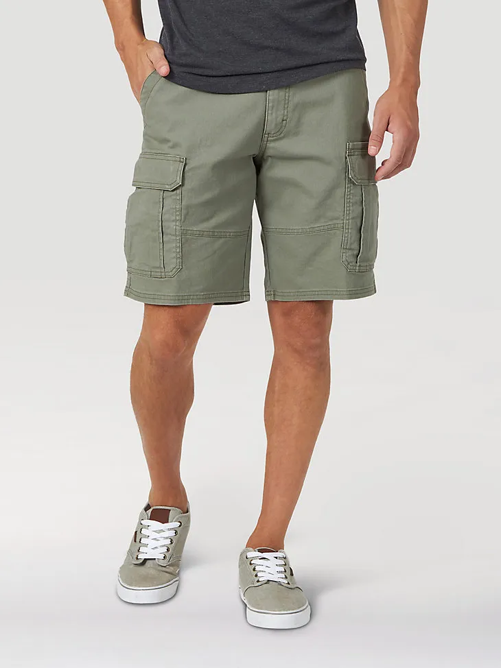 MEN'S WRANGLER AUTHENTICS® STRETCH CARGO SHORT IN GRAIN