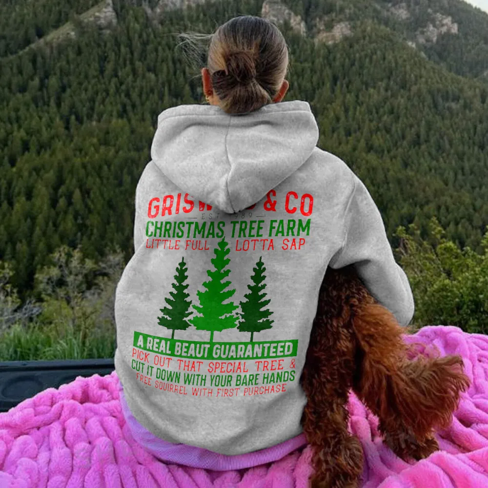 christmas tree farm Women's hoodie