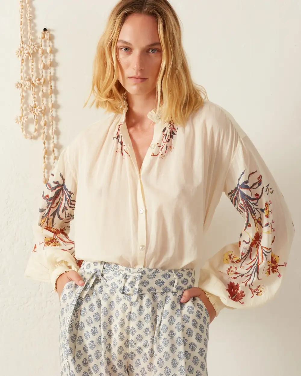 Poet Sun Lily Valley Blouse