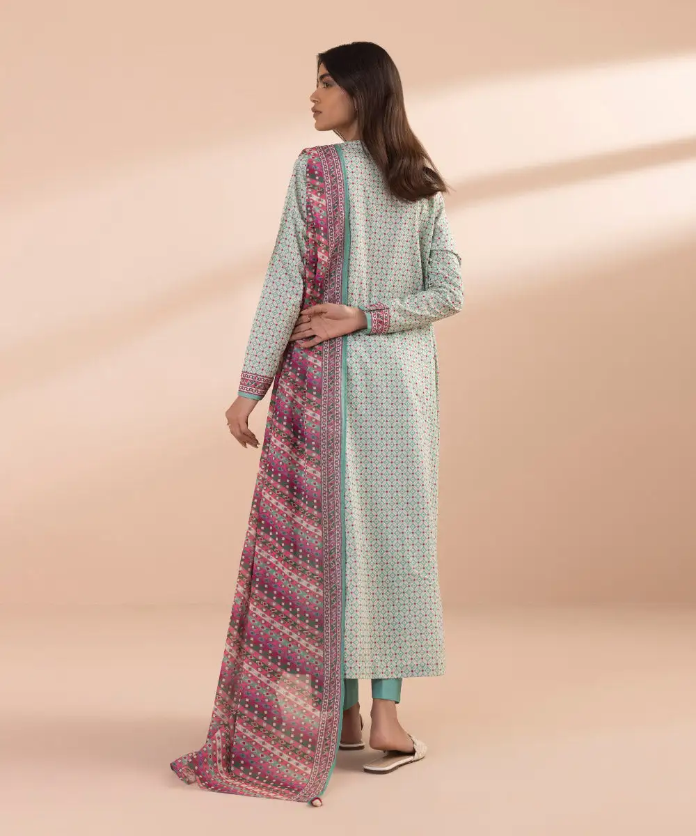 3 Piece - Printed Lawn Suit