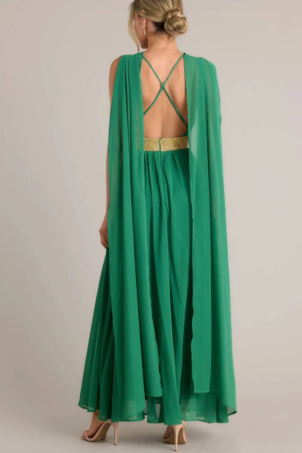 EVERYONE'S DESIRE GREEN MAXI DRESS