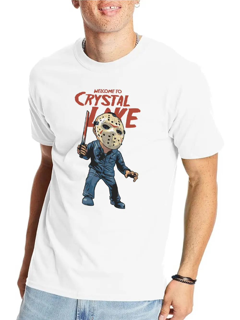 WEKCOME TO CRYSTAL LAKE VINTAGE GRAPHIC  TEE