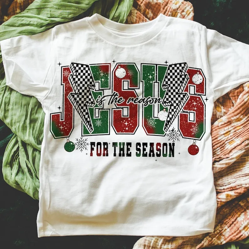 Christmas Jesus lady T-shirt