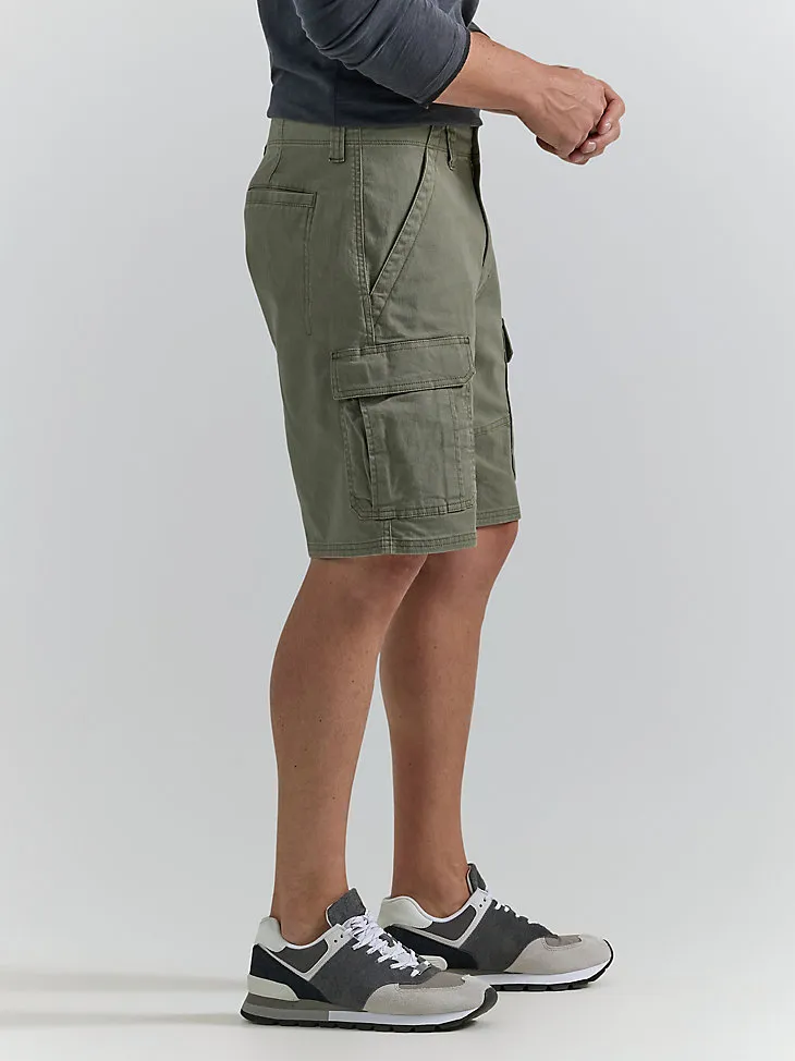 MEN'S WRANGLER AUTHENTICS® STRETCH CARGO SHORT IN GRAIN