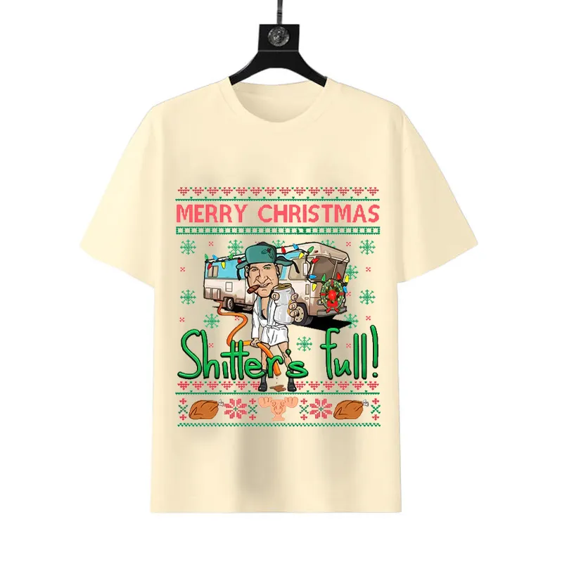 Shitter Was Full! Merry Christmas Short Sleeve T-Shirt