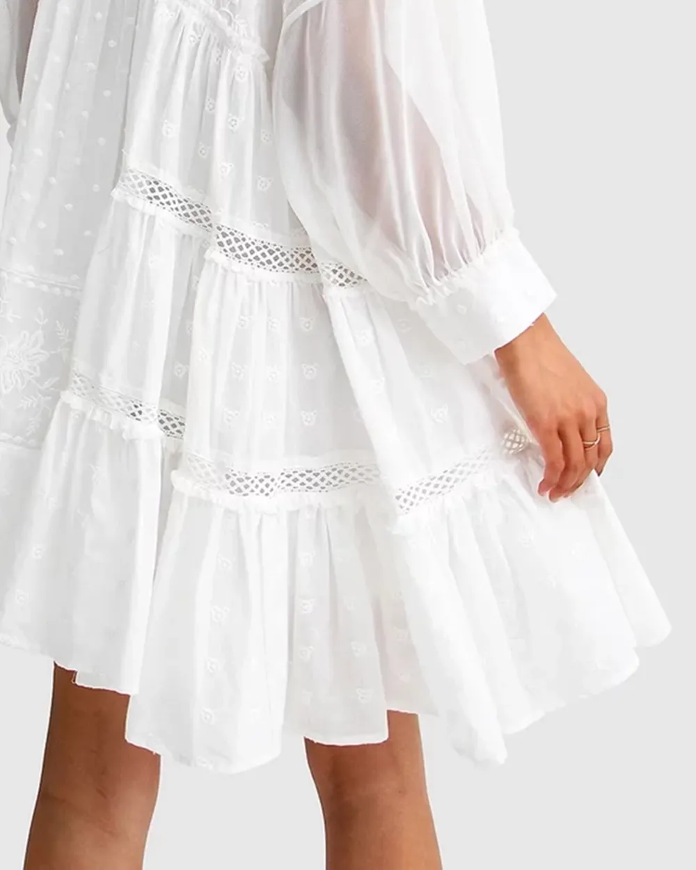 Unforgettable Oversized Lace Mini Dress