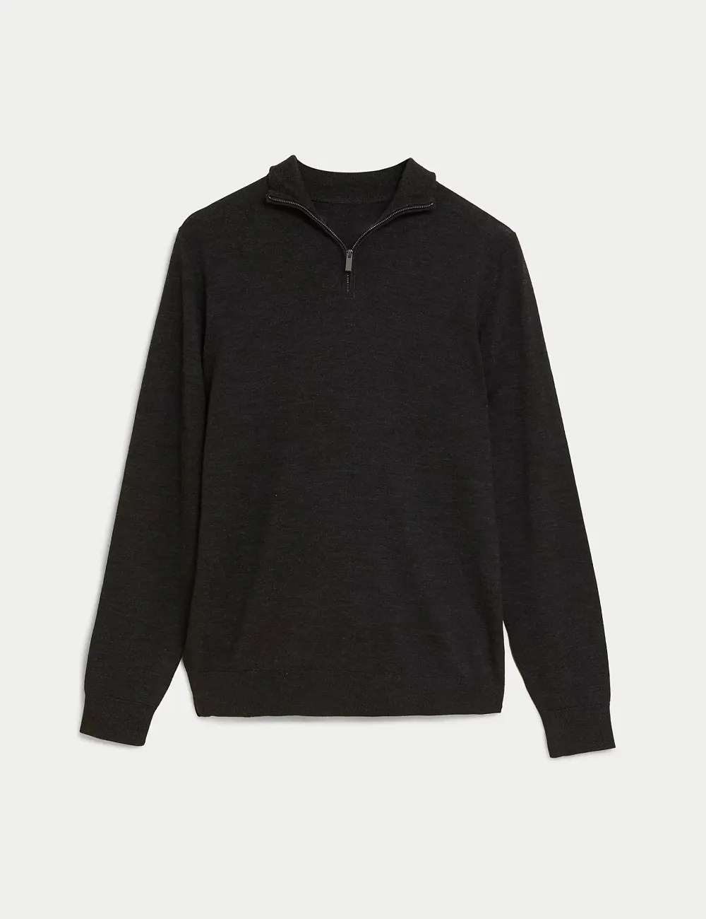 Pure Extra Fine Merino Wool Half Zip Jumper