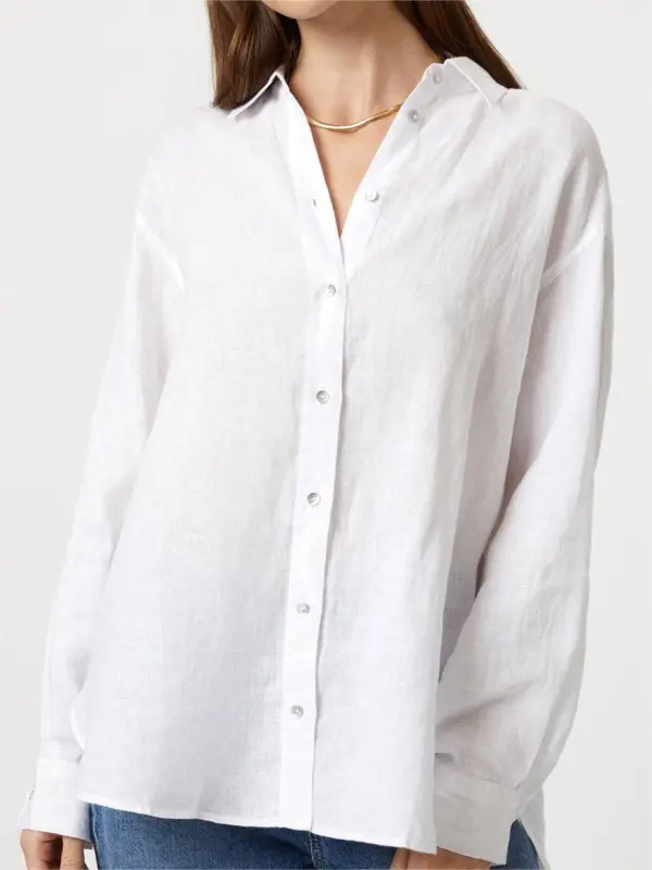 Linen Button-Up Shirt