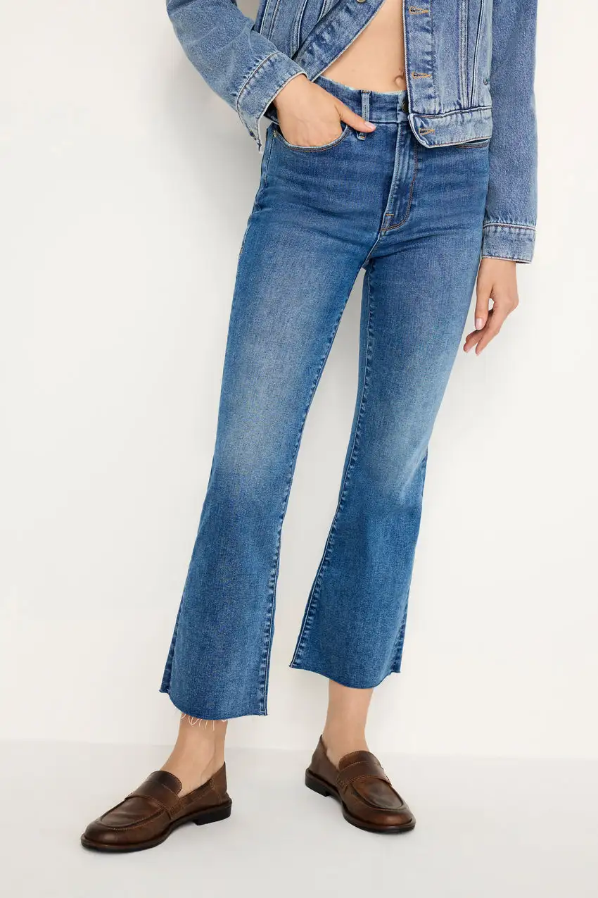 ALWAYS FITS GOOD LEGS CROPPED MINI BOOT JEANS