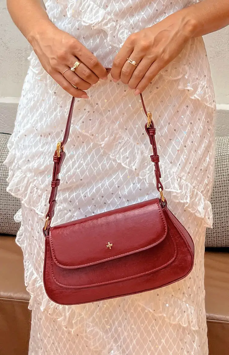 Peta & Jain Nikki Cherry Crinkle Shoulder Bag