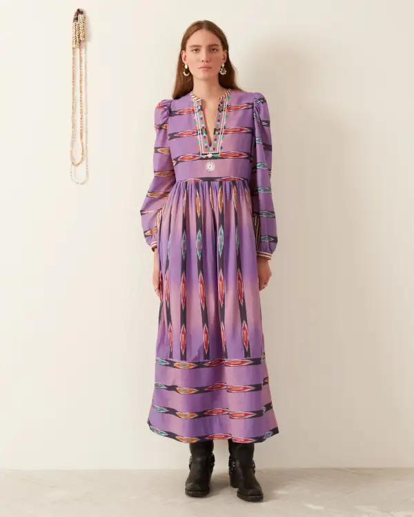 Winifred Violet Night Dress