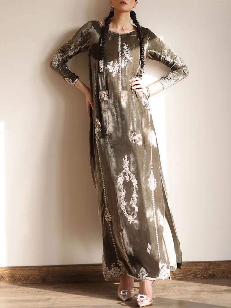 Vintage embroidered kaftan