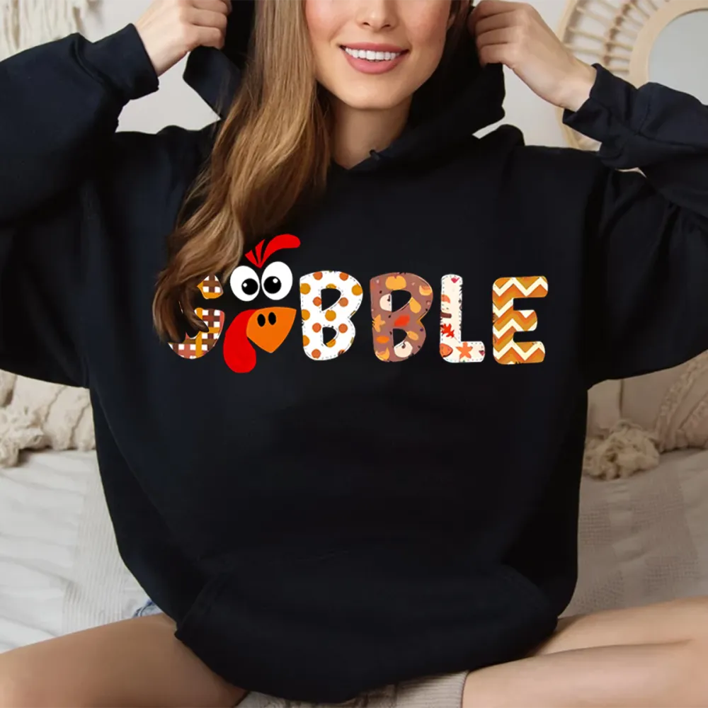 Gobble Thanksgiving Hoodie