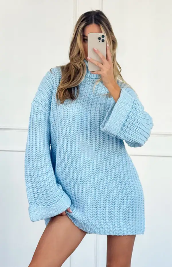 Bonnie Blue Sweater Dress