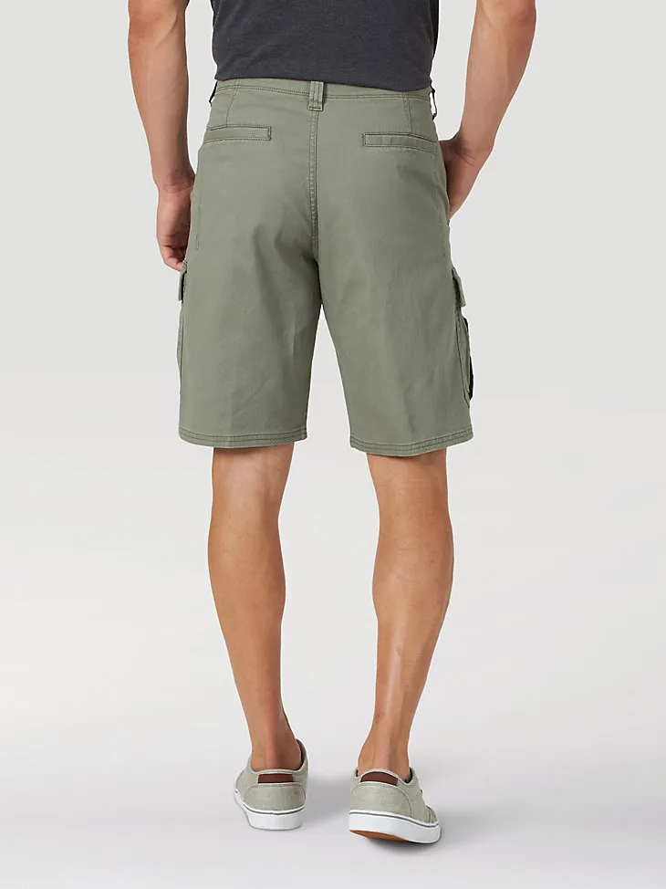 MEN'S WRANGLER AUTHENTICS® STRETCH CARGO SHORT IN GRAIN