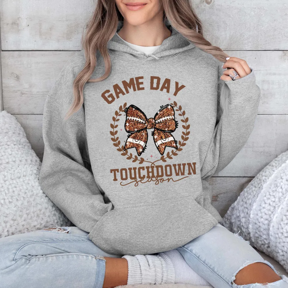 GAME DAY TOUCHDOWN Women's fashionable hoodie