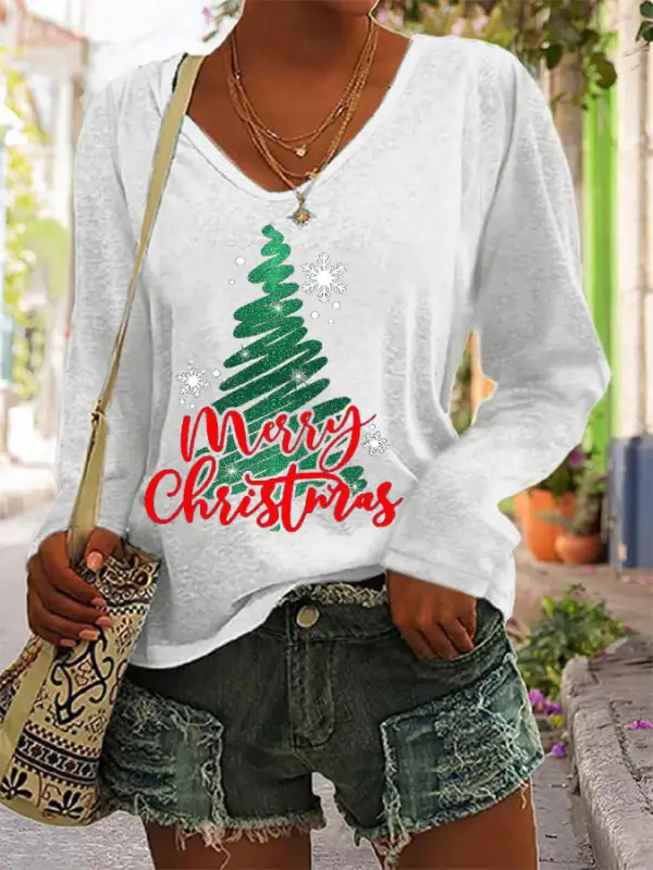 Women's Shiny  🎄 Long-Sleeve T-Shirt