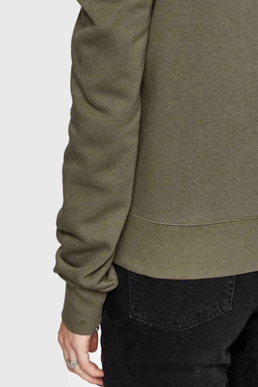 Women'S Casual Olive Green Hoodie