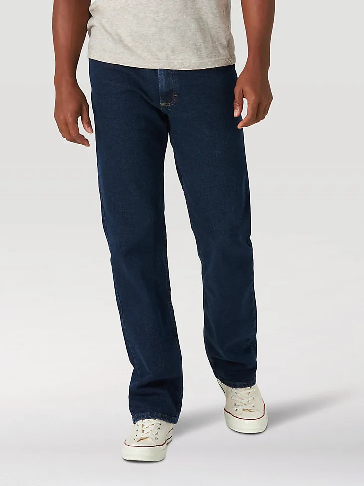 MEN'S WRANGLER AUTHENTICS® REGULAR FIT FLEX JEAN IN VINTAGE BLUE