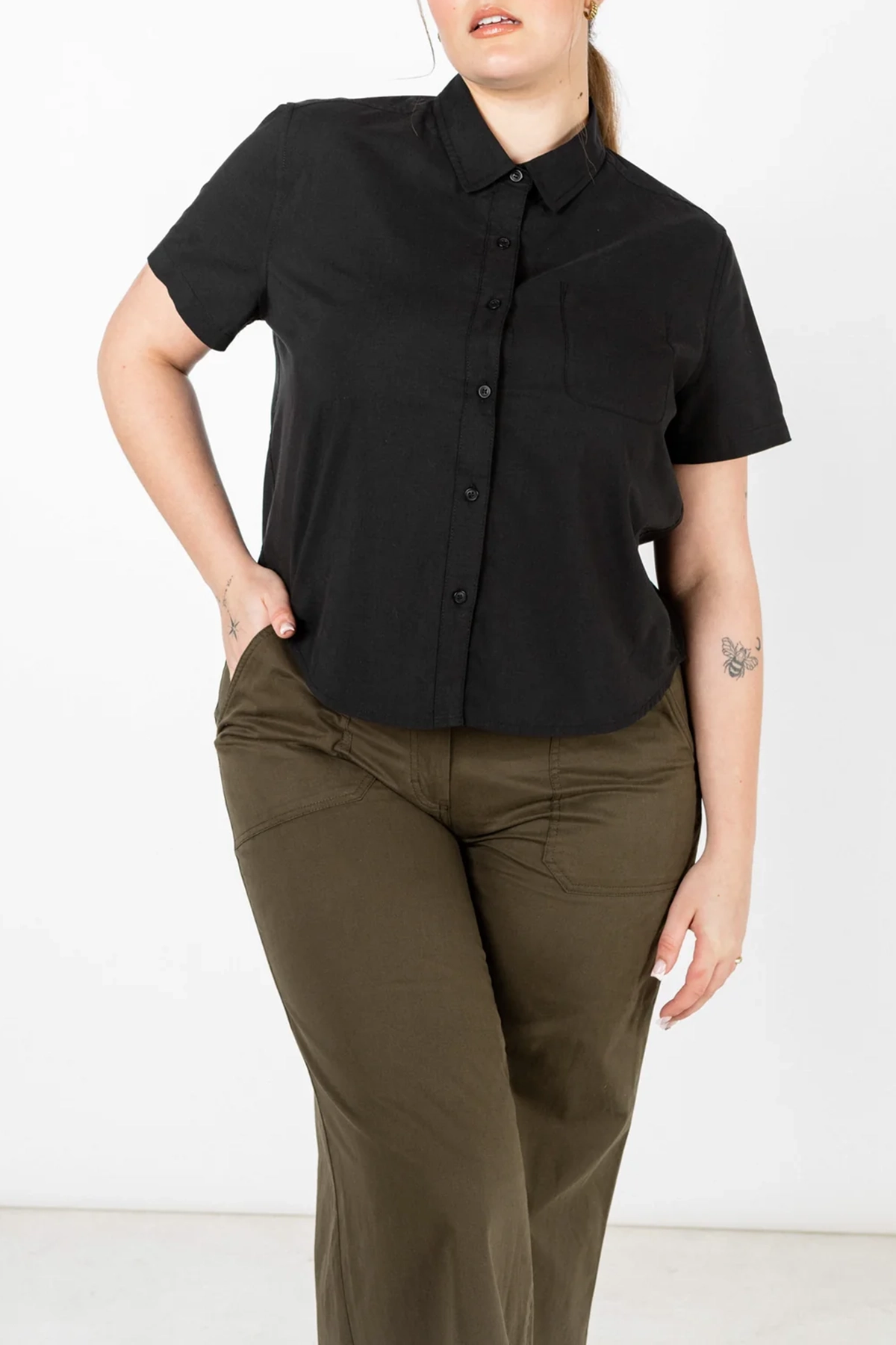 The Cropped Commuting Shirt