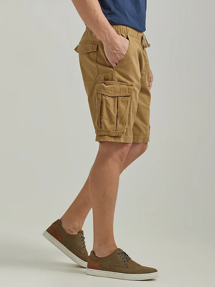 MEN'S FREE TO STRETCH™ DRAWSTRING CARGO SHORT IN ACORN