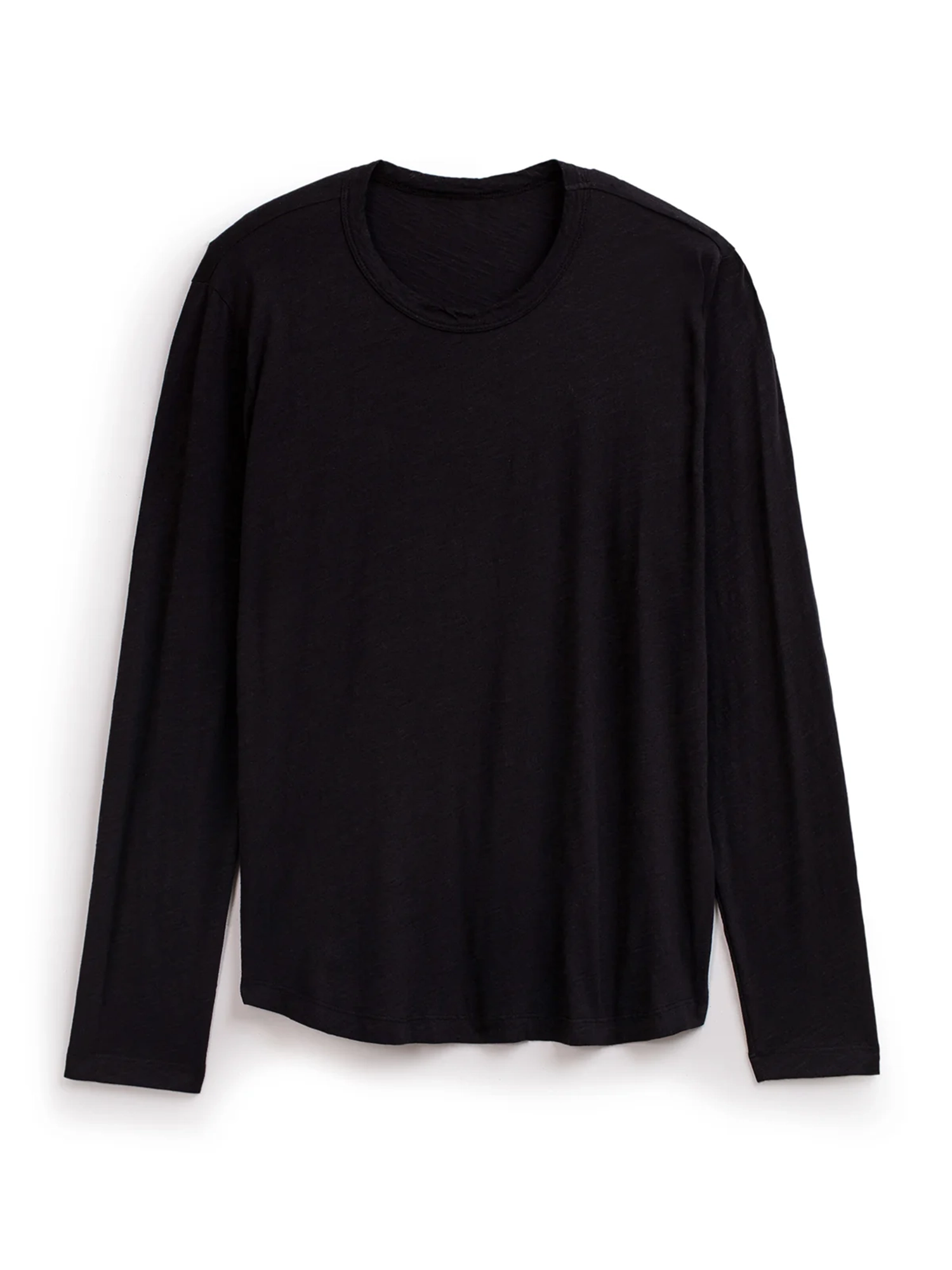 Basic Cotton Round Neck Long Sleeve T-Shirt