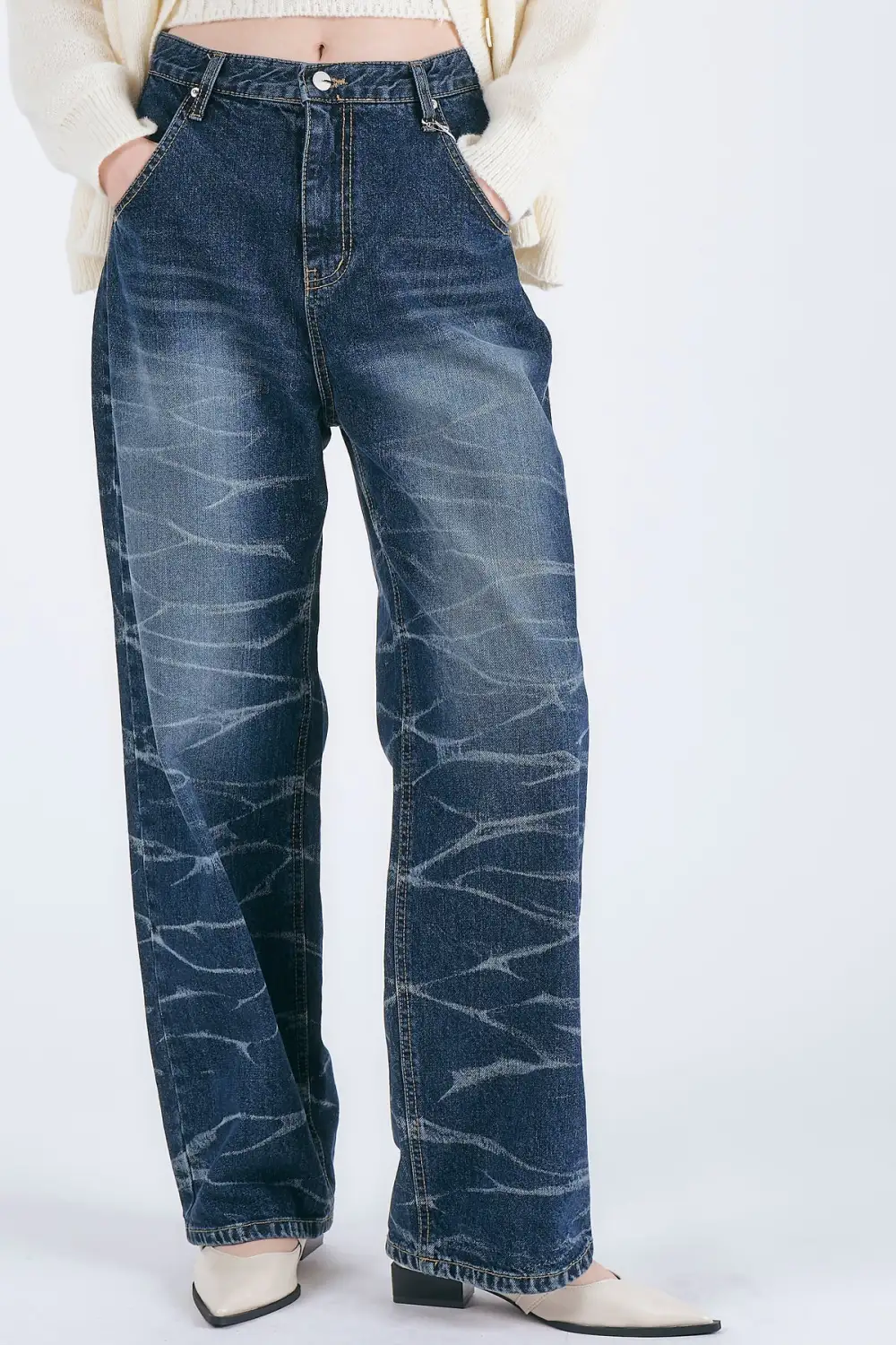 Daisy Whisker Wash Jeans