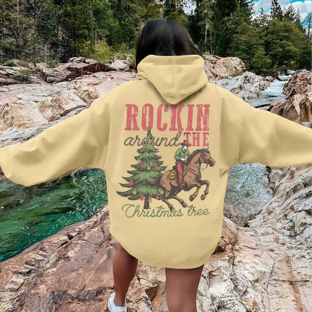 rockin the Christmas tree Women's hoodie