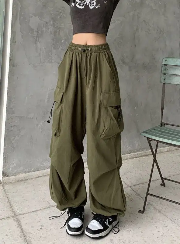 Retro Tooling Casual Pants Loose Wide-leg Pants