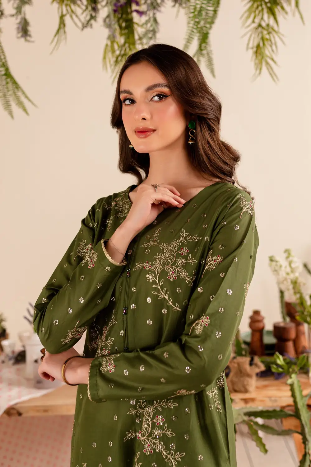 Bertha 2Pc - Embroidered Lawn Dress